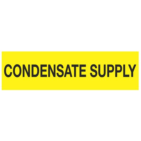 ANSI Pipe Markers Condensate Supply - Pk/10